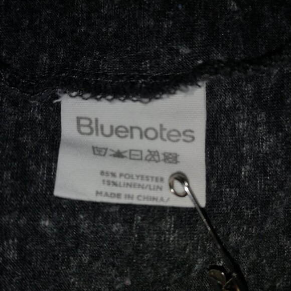 Bluenotes Ladies Size Medium Dark Grey Led Zepplin Short Sleeves V-neck T-shirt - Picture 5 of 6